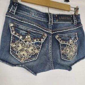 LA IDOL DENIM JEANS SHORTS